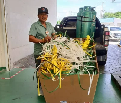 โรงงานขนส่งและอุตสาหกรรมต่าง ๆ ทิ้งสายรัดพลาสติกจำนวนมากทุกวัน